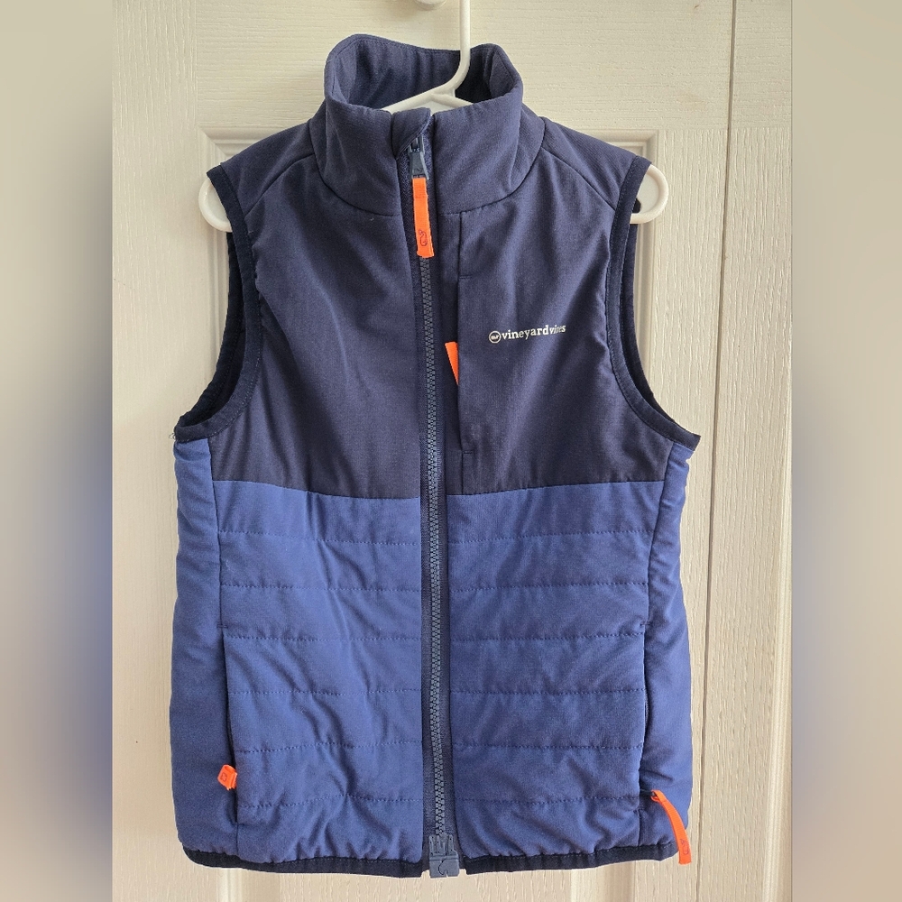 Vineyard Vines Kids' Navy Blue Puffer Vest Size 7